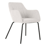 DKD Home Silla Decor Polyéster de metal (59.5 x 60.5 x 78 cm)