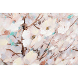 Quadro DKD Home Decor Tela Floral (2 pcs) (100 x 3 x 100 cm)