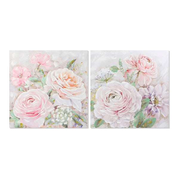 DKD Home Decor Flowers Picture (100 x 3 x 100 cm)