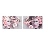 Quadro DKD Home Decor Girl Tela (2 pcs) (120 x 3 x 80 cm)