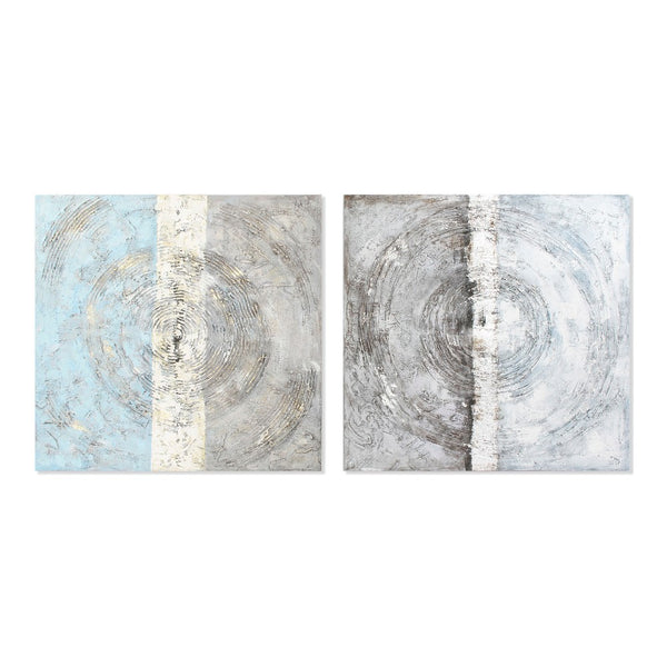 DKD Home Decor Cercles Résumé Image (100 x 3 x 100 cm) (2 PC)