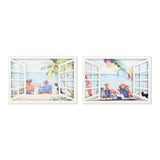 Quadro DKD Home Decor Window (2 pcs) (120 x 4.5 x 80 cm)