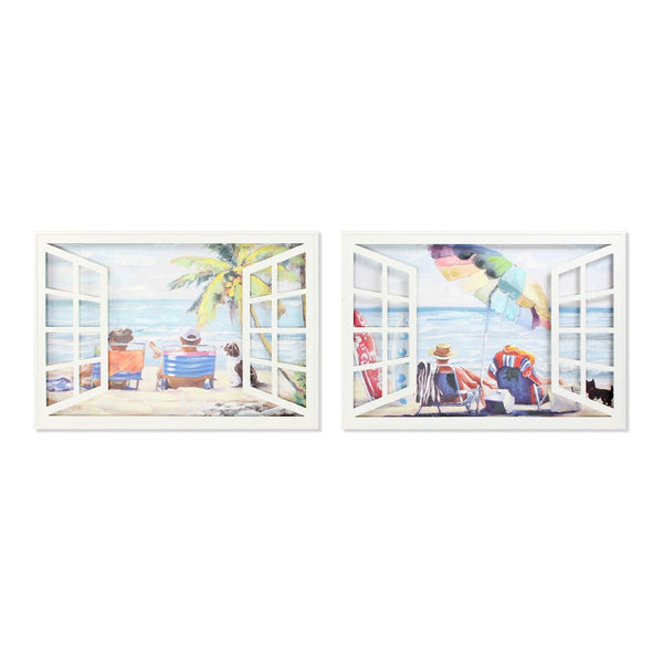 DKD Home Decor Window Pape (2 PCS) (120 x 4,5 x 80 cm)