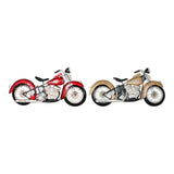 Dekorative Statue DKD Home Decor Metall Motorcycle (2 PCs) (98 x 8 x 49 cm)