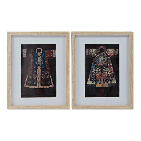 Quadro DKD Home Decor Oriental (2 pcs) (35 x 2 x 45 cm)