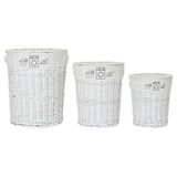 Panier à linge DKD DKD DÉCOR DE POLYESTER ISKER (3 PCS) (45 x 45 x 55 cm)