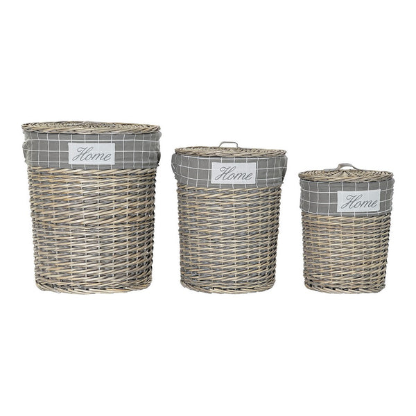 Cesto para la Ropa Sucia DKD Home Decor (3 pcs)