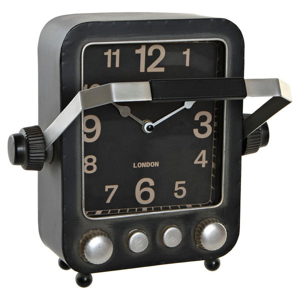 DKD Home Table Clock Decor Iron vintage (28 x 10 x 31,5 cm)