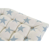 Cuscino per sedie DKD Home Decor Azzurro Cotone Bianco (2 pcs) (40 x 6 x 40 cm) - zannishop