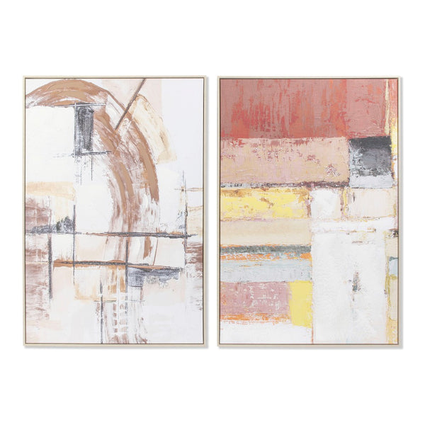 Quadro DKD Home Decor Tela Abstract (2 pcs) (83 x 4.5 x 123 cm)