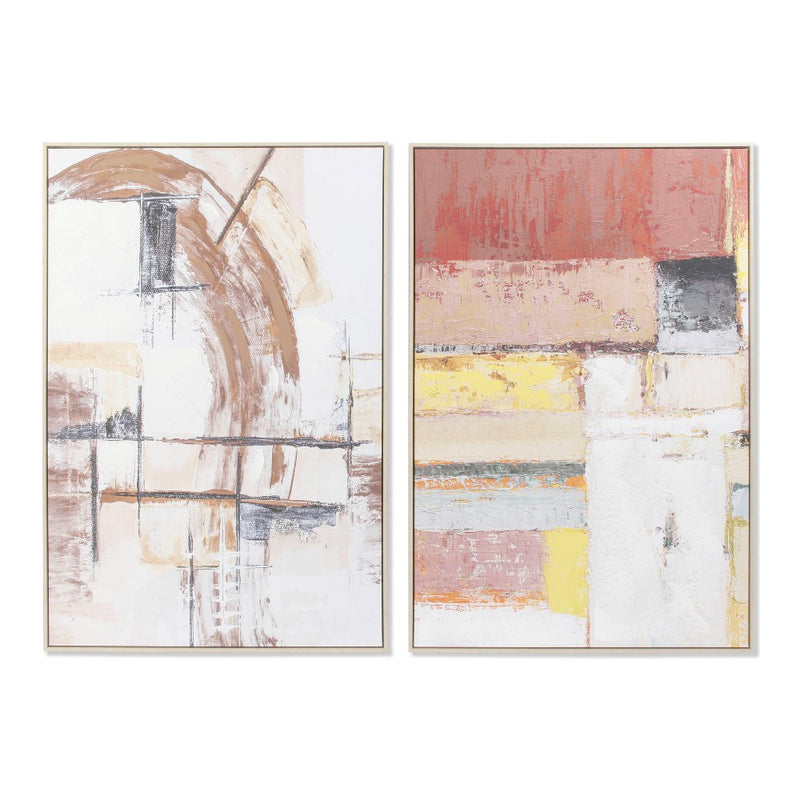 DKD Home Decor Picture Résumé Canvas (2 PCS) (83 x 4,5 x 123 cm)