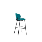 DKD Home Stool Decor Grüne Polyester Metall (50 x 46 x 101 cm)