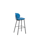 DKD Home Stool Decor Azzurro Polyester Metall (50 x 46 x 101 cm)