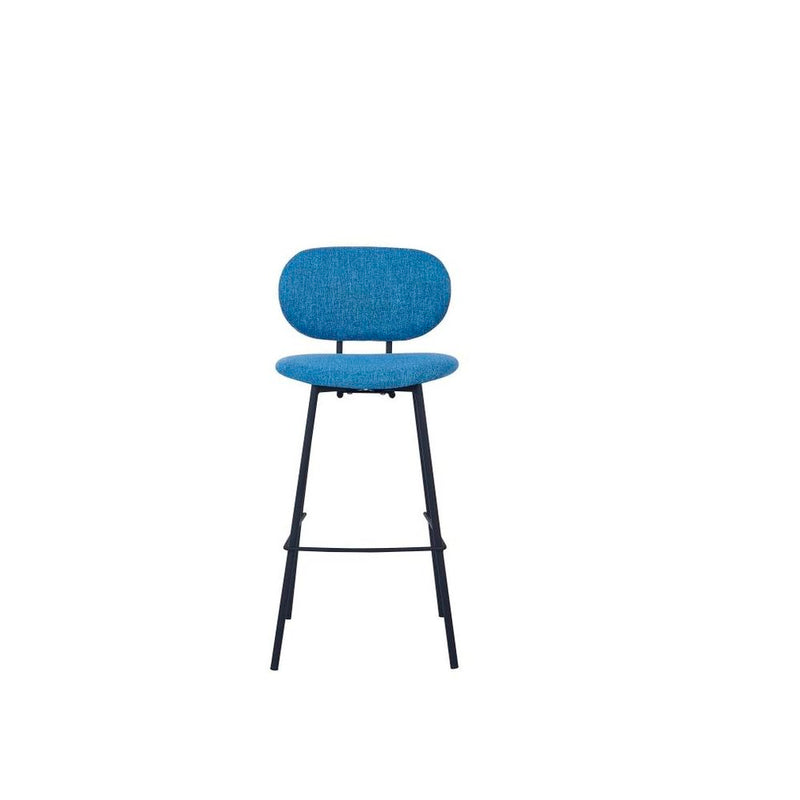 DKD Home Stool Decor Azzurro Polyester Metall (50 x 46 x 101 cm)