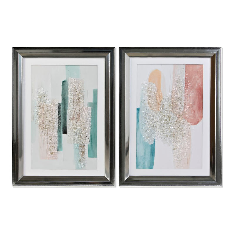 DKD Home Decor Abstecct Picture (2 PCS) (49 x 3 x 69 cm)