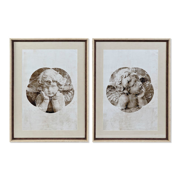 Quadro DKD Home Decor Tela Angelo (2 pcs) (64 x 3.5 x 88 cm)