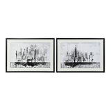 Quadro DKD Home Decor New York Tela New York (2 pcs) (84 x 3 x 60 cm)