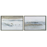 Quadro DKD Home Decor Vetro Tela Abstract (2 pcs) (105 x 3 x 71 cm)