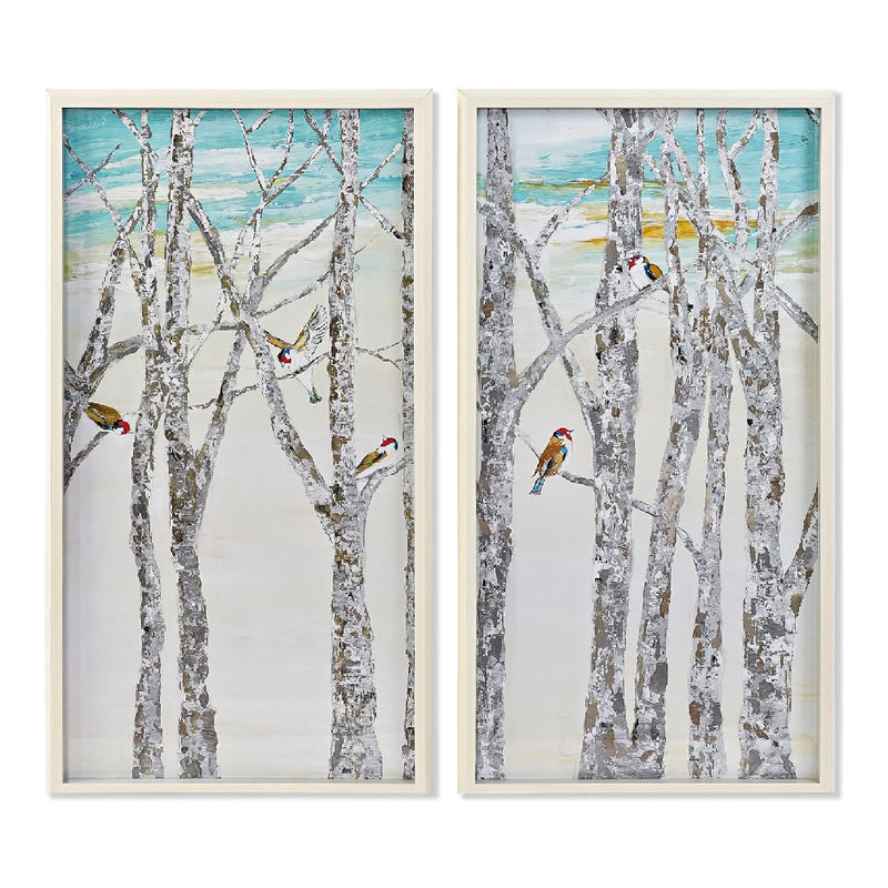 Quadro DKD Home Decor Tela Copaci (2 pcs) (54 x 3 x 103.5 cm)