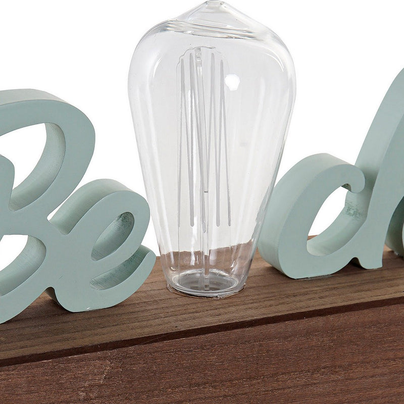 Statua Decorativa DKD Home Decor Beach LED Legno MDF (2 pcs) (34 x 8 x 16 cm) - zannishop