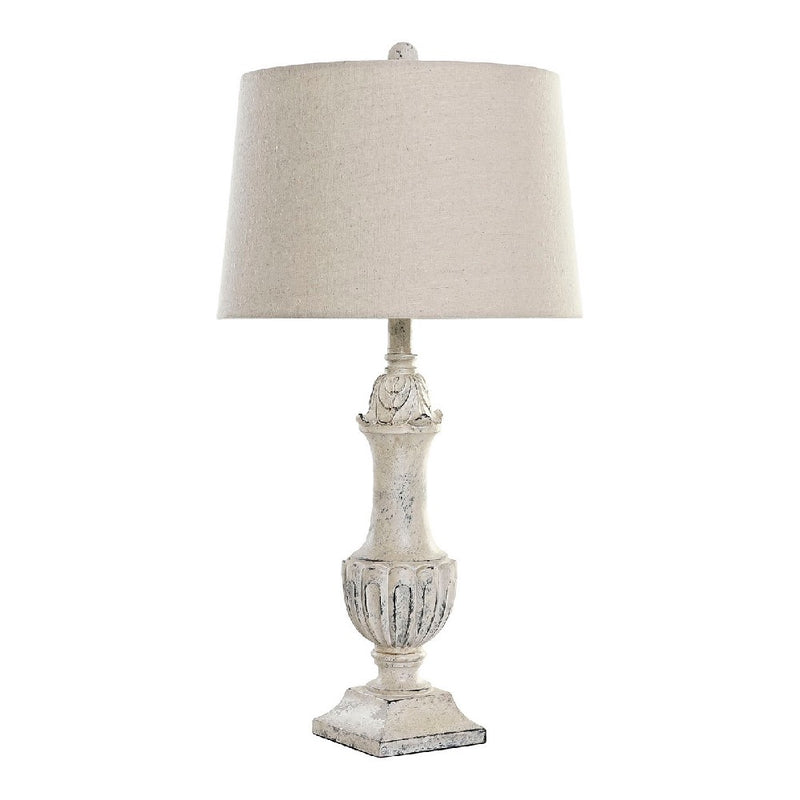 Lampada da tavolo DKD Home Decor Poliestere Crema Resina 220 V 60 W (38 x 38 x 73 cm) - zannishop