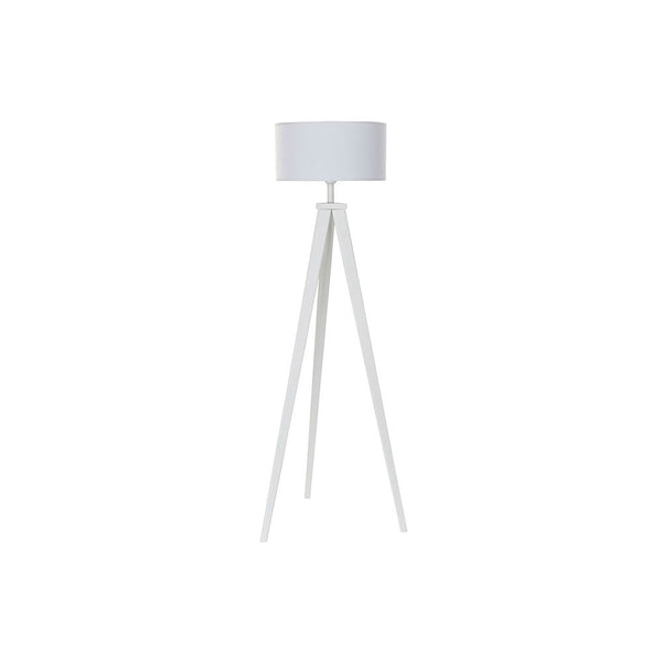 Lampada da Terra DKD Home Decor Bianco Poliestere Legno (50 x 50 x 150 cm)