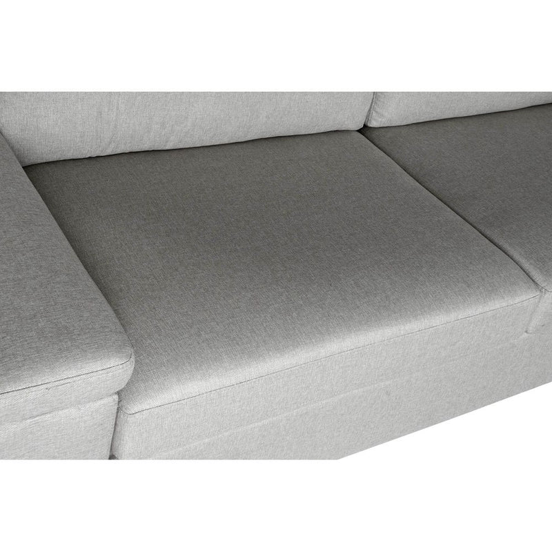 DKD Home Decor Sofa Polyester Lino Loft Dunkelgrau (210 x 84 x 84 cm)