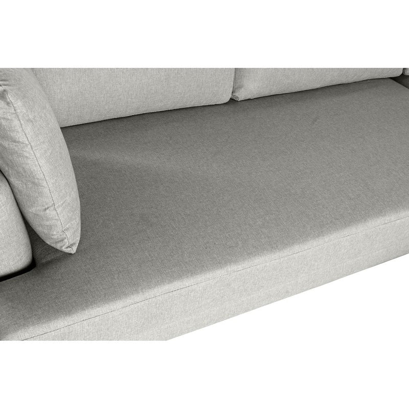 Chaise Longue DKD Home Decor Sofa Grey Polyester Metall (240 x 160 x 85 cm)