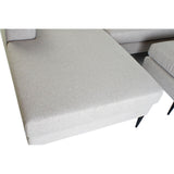 Chaise Longue DKD Home Decor Sofa Grey Polyester Metall (240 x 160 x 88 cm)