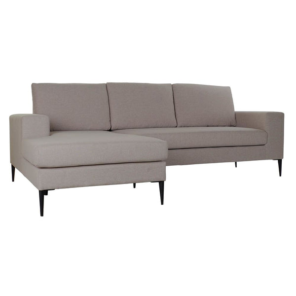 Chaise Longue DKD Home Decor Polyester dunkel Metall dunkelgrau (240 x 160 x 85 cm)