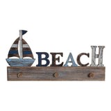 Appendiabiti da parete DKD Home Decor Beach Legno MDF (51 x 5.5 x 26.5 cm)