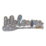 Decorazione da Parete DKD Home Decor Welcome Canottaggio Pino Legno MDF (81 x 2 x 31.5 cm) - zannishop