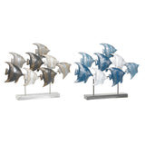 Statua Decorativa DKD Home Decor Metallo (2 pcs) (56 x 11 x 46 cm) - zannishop