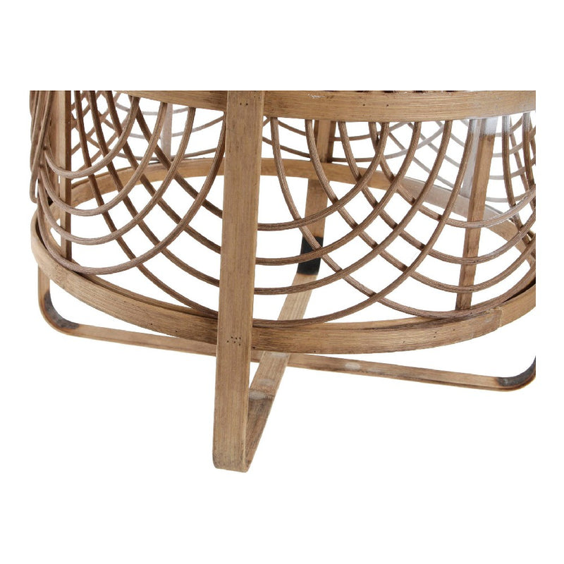 Lampadario DKD Home Decor Bambù Rattan (37 x 37 x 46 cm)