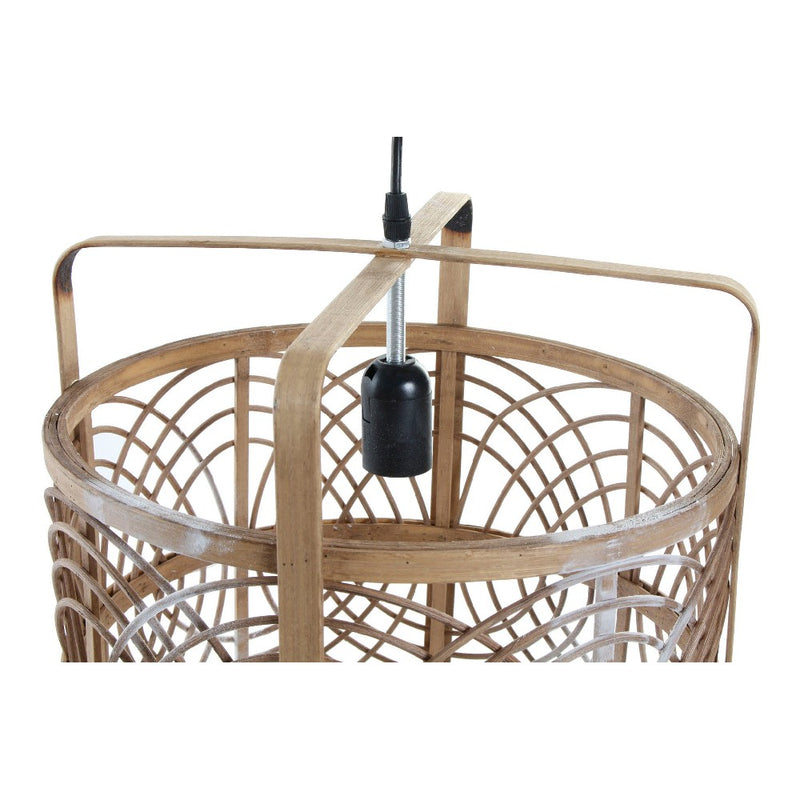 Lampadario DKD Home Decor Bambù Rattan (37 x 37 x 46 cm)