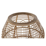 Lampada da Terra DKD Home Decor Natural Metallo Rattan (50 x 50 x 128 cm) - zannishop