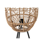 Lampada da Terra DKD Home Decor Metallo Rattan Natural (45 x 45 x 112 cm) - zannishop