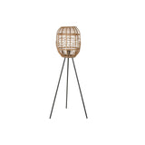 Lampada da Terra DKD Home Decor Metallo Rattan Natural (45 x 45 x 112 cm) - zannishop