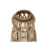 Portacandele DKD Home Decor Metallo Rattan (30 x 30 x 81 cm) - zannishop