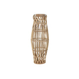 Portacandele DKD Home Decor Metallo Rattan (30 x 30 x 81 cm) - zannishop