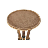 DKD Home Vase Decor Bamboo Rattan Natural (30,5 x 30,5 x 80 cm)