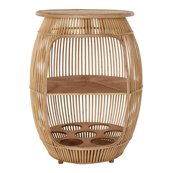 Tabla adicional DKD Decoración del hogar Rattan (61 x 56.5 x 79 cm)