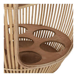 Tabla adicional DKD Decoración del hogar Rattan (61 x 56.5 x 79 cm)