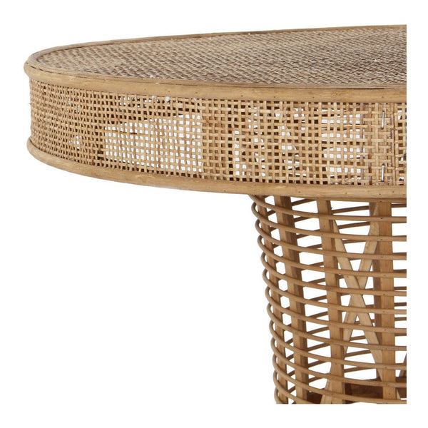 Tabla adicional DKD Decoración del hogar Rattan (61 x 61 x 59 cm)