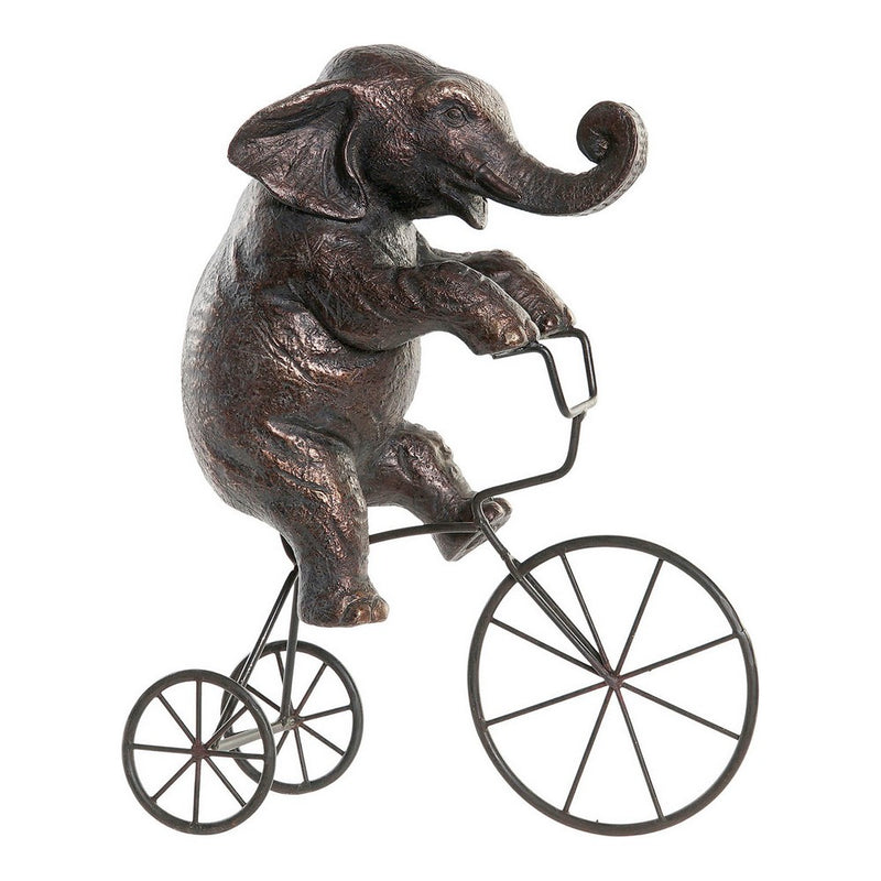 Statua Decorativa DKD Home Decor Metallo Resina Elefant (30 x 12 x 37 cm) - zannishop