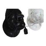 Lampada da Parete DKD Home Decor Bianco Nero Resina Gorilla (2 pcs) (23 x 19 x 32 cm)