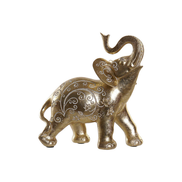 Statua Decorativa DKD Home Decor Resina Elefant (19.6 x 9.5 x 21.6 cm) - zannishop