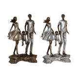 Statua Decorativa DKD Home Decor Resina (17 x 7 x 28 cm) (2 pcs) - zannishop