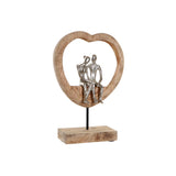 Statua Decorativa DKD Home Decor Alluminio Legno di mango (25 x 10 x 36 cm) - zannishop