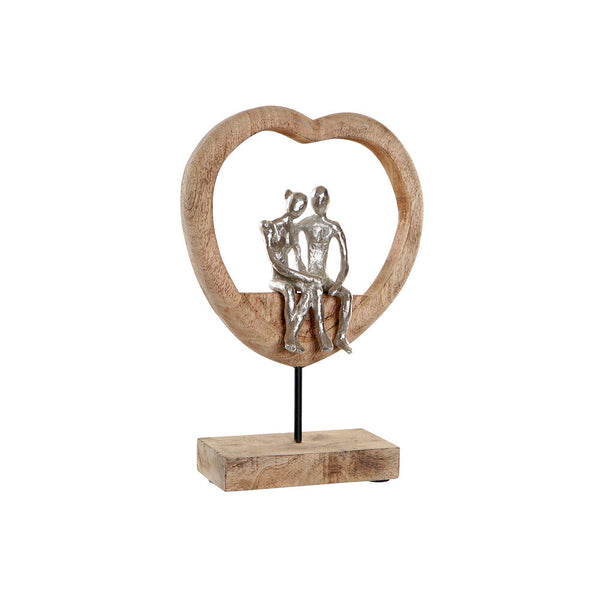 Statua Decorativa DKD Home Decor Alluminio Legno di mango (25 x 10 x 36 cm) - zannishop